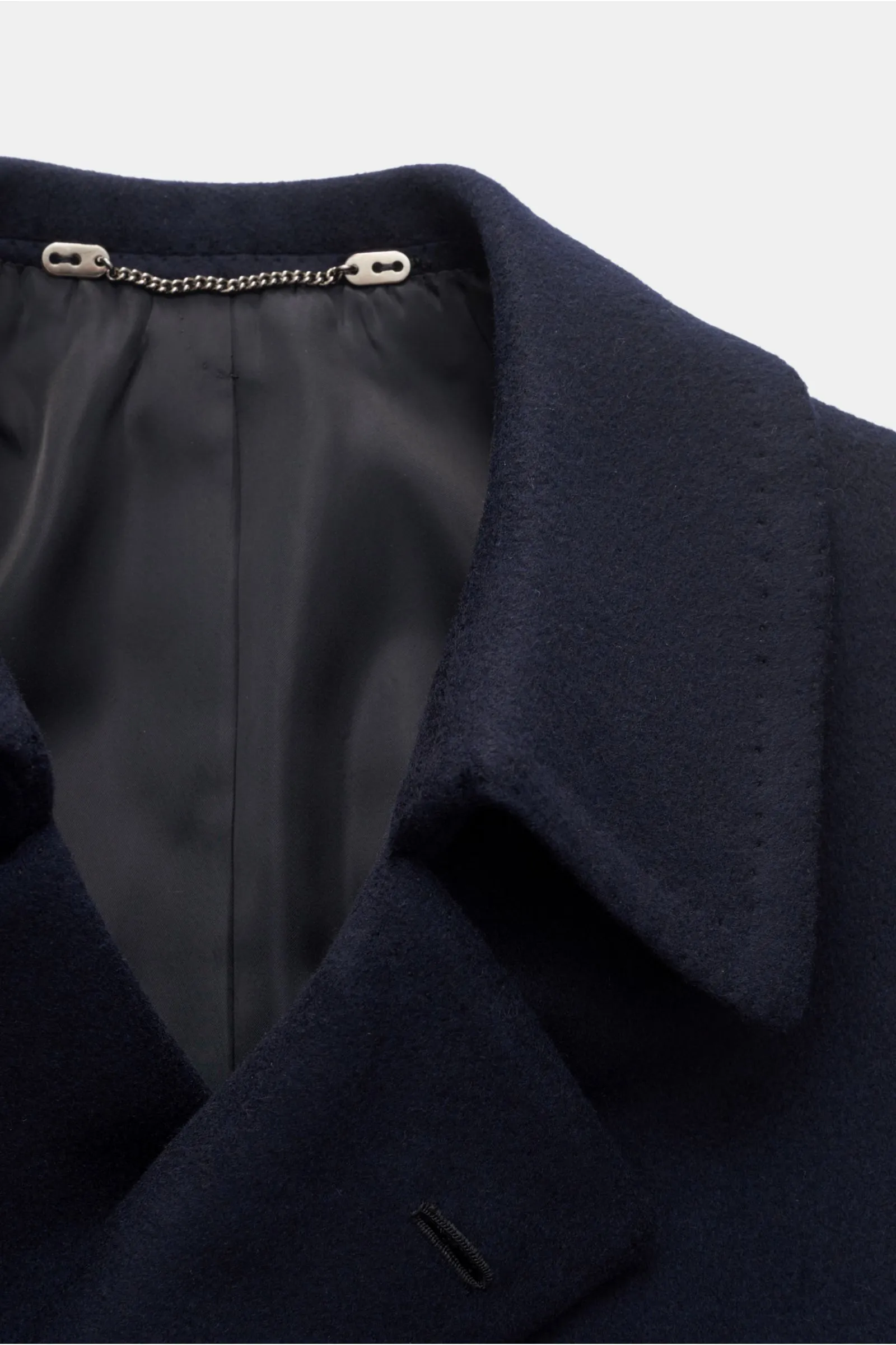 CESARE ATTOLINI cashmere pea coat navy