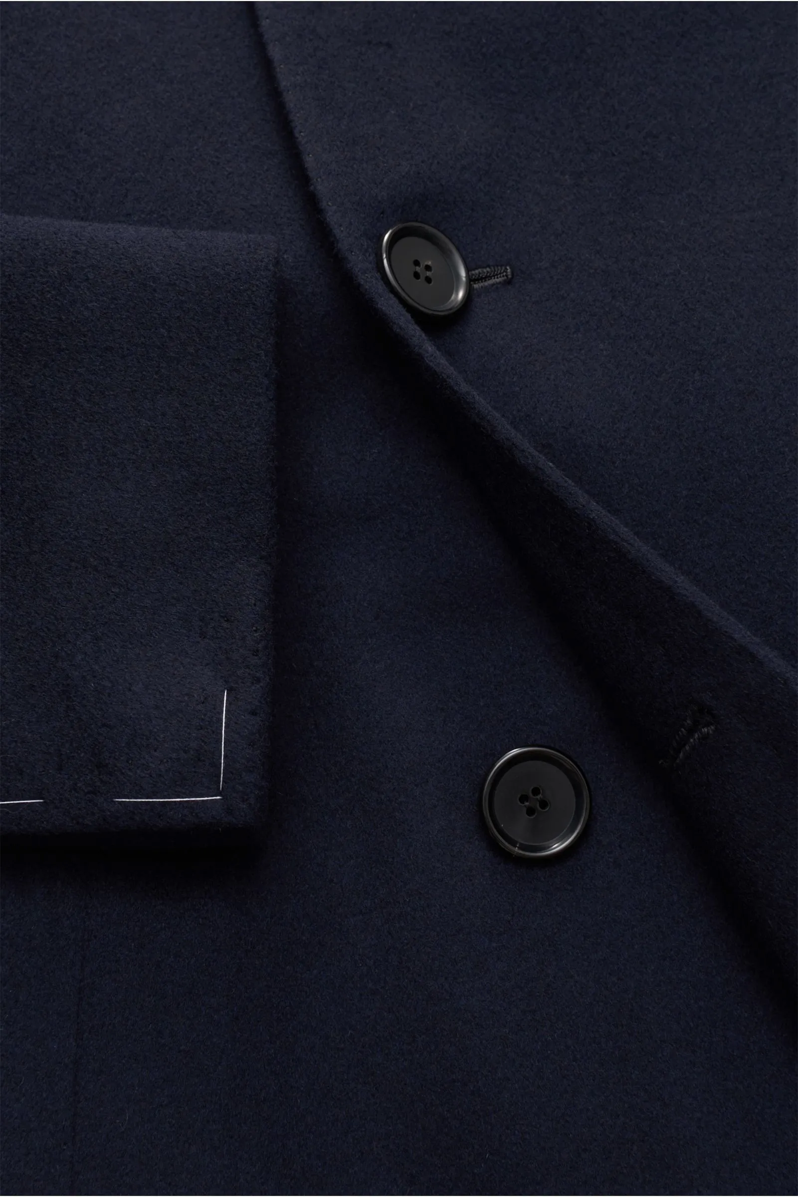 CESARE ATTOLINI cashmere pea coat navy