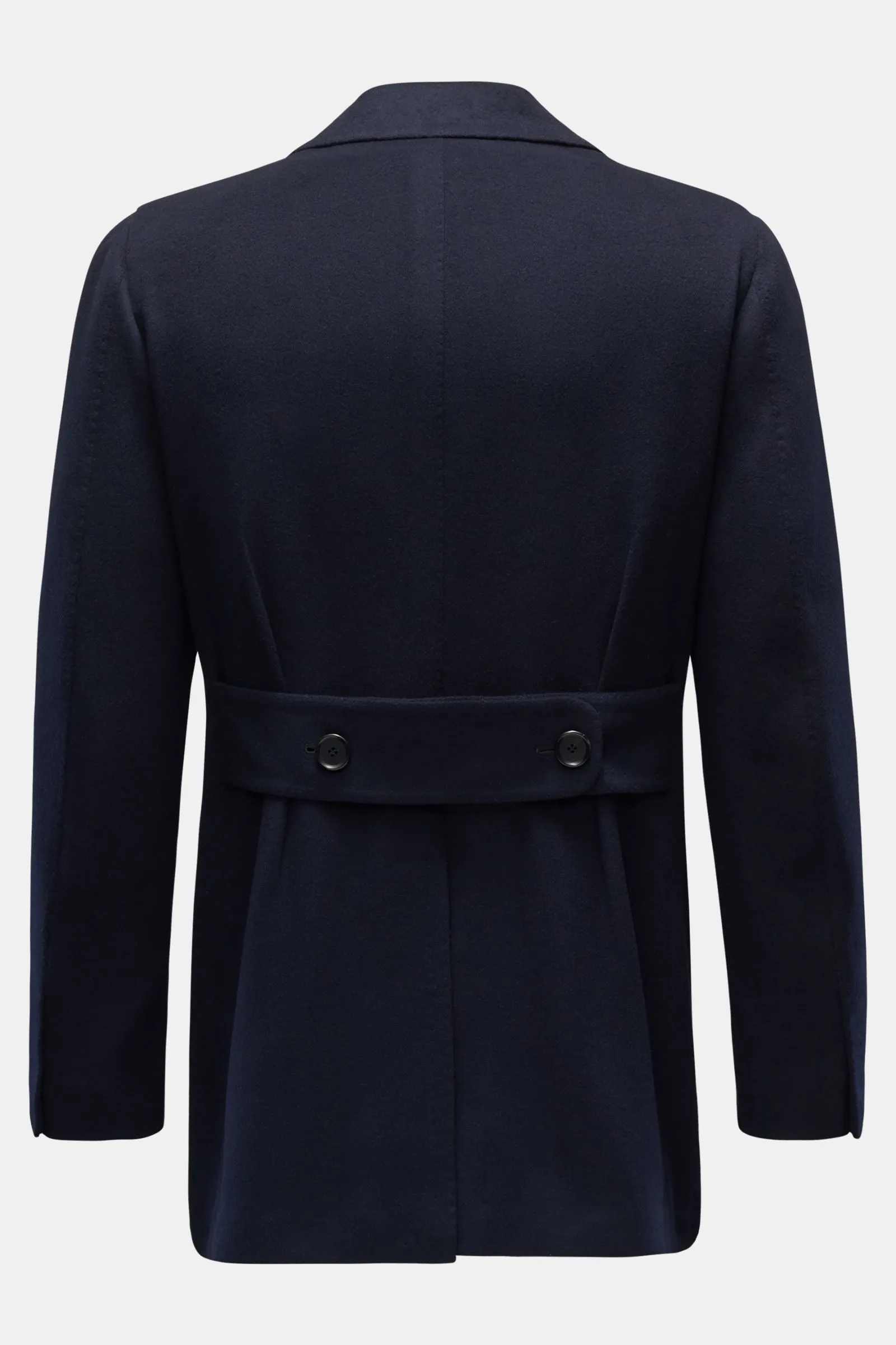 CESARE ATTOLINI cashmere pea coat navy