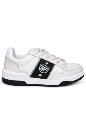 Chiara Ferragni    Chiara Ferragni Cf1 White Lear Sneakers