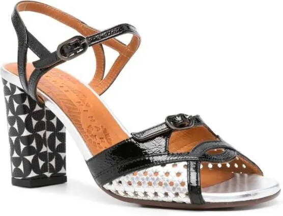 Chie Mihara Bindi 75mm leather sandals Black