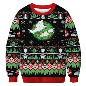 Christmas print sweater