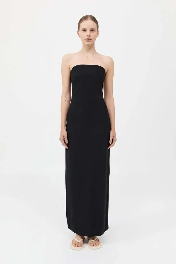 Column Dress - Black