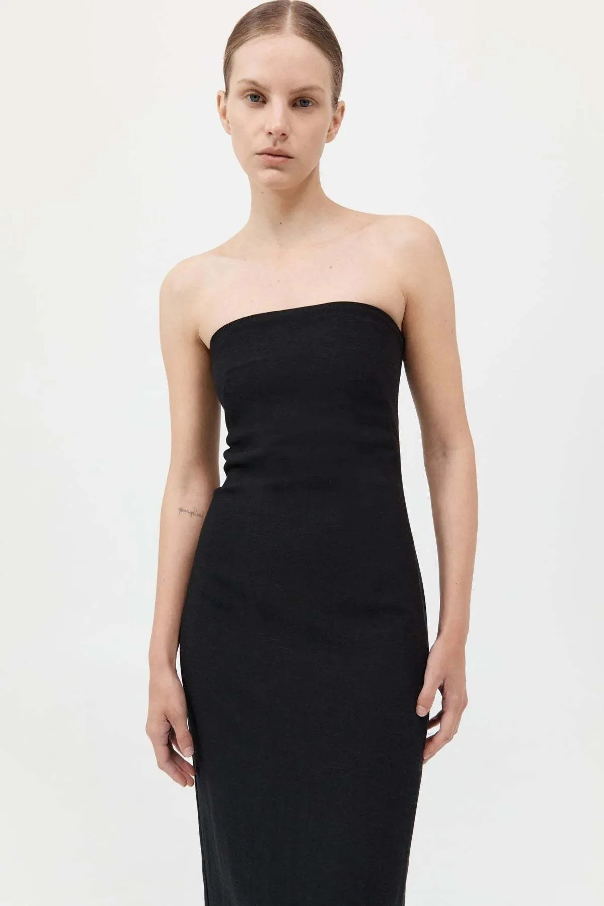 Column Dress - Black