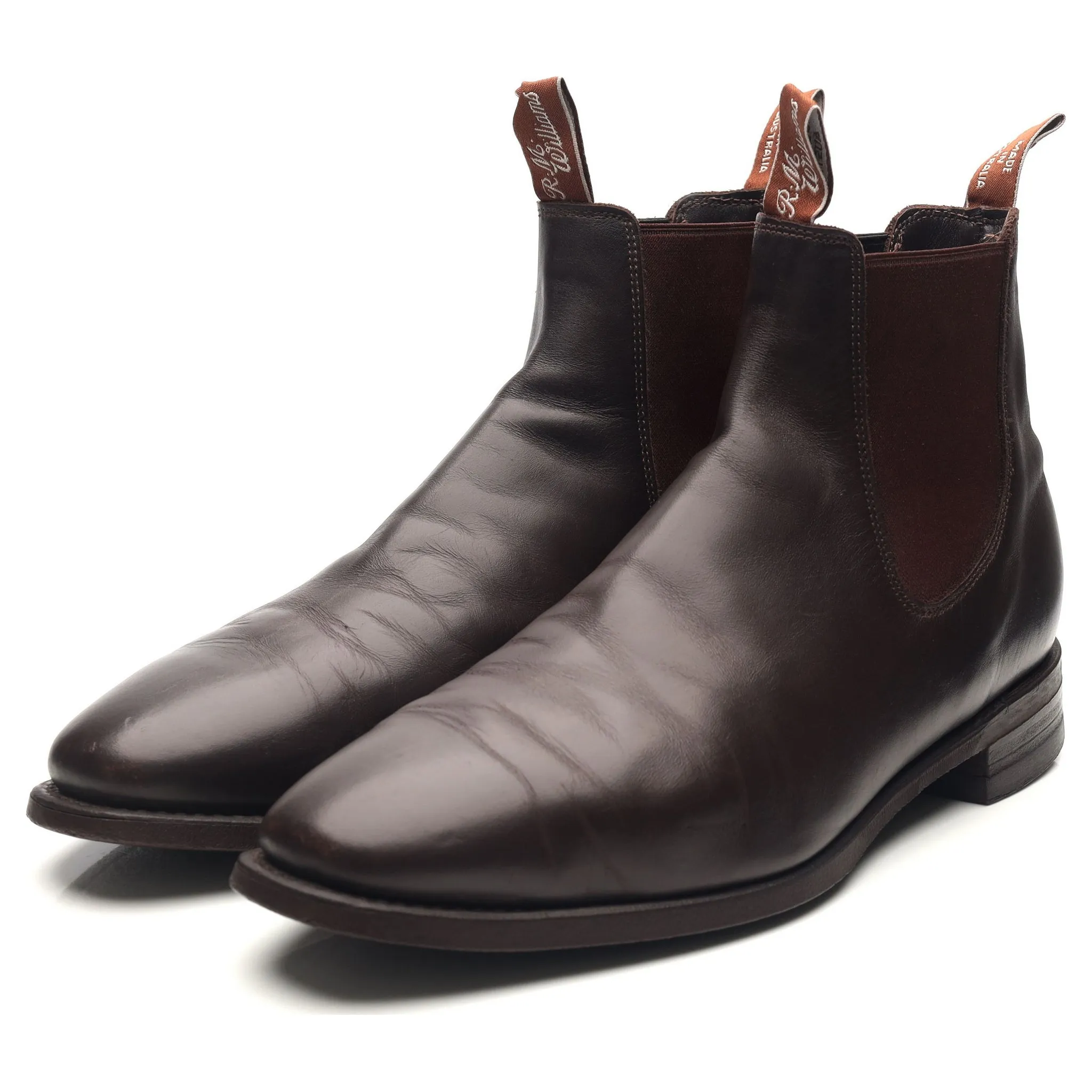 'Comfort Craftsmen' Dark Brown Leather Chelsea Boots UK 11 H