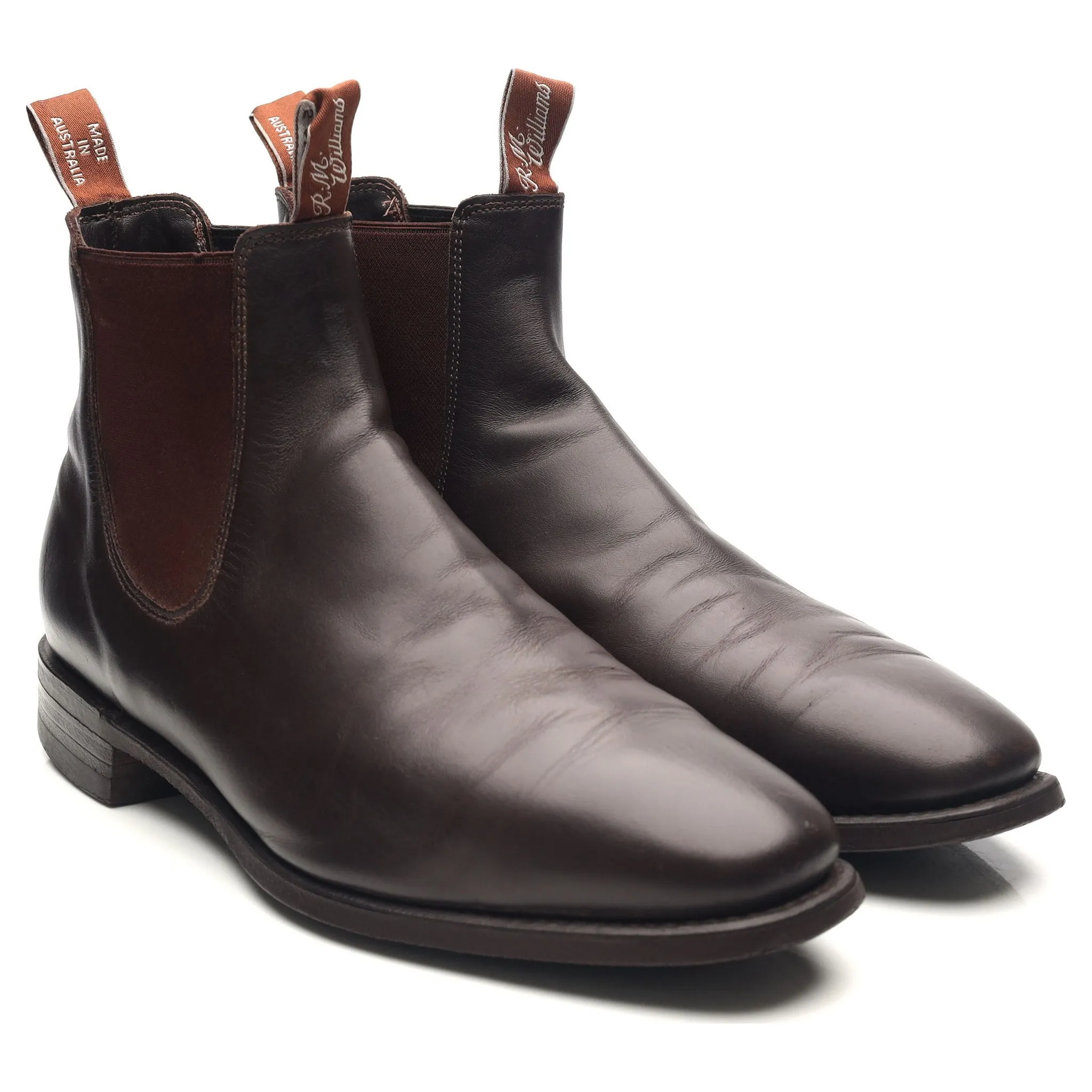 'Comfort Craftsmen' Dark Brown Leather Chelsea Boots UK 11 H