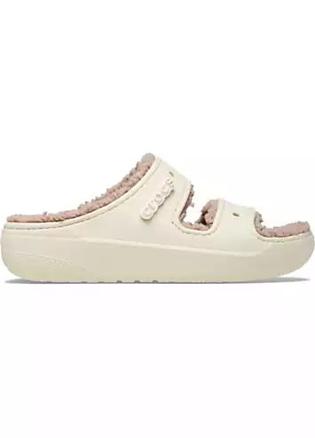 Cream Classic Cozzzy Sandals by Crocs | Look Again