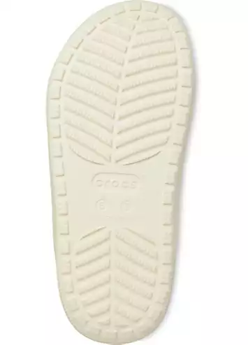 Cream Classic Cozzzy Sandals by Crocs | Look Again