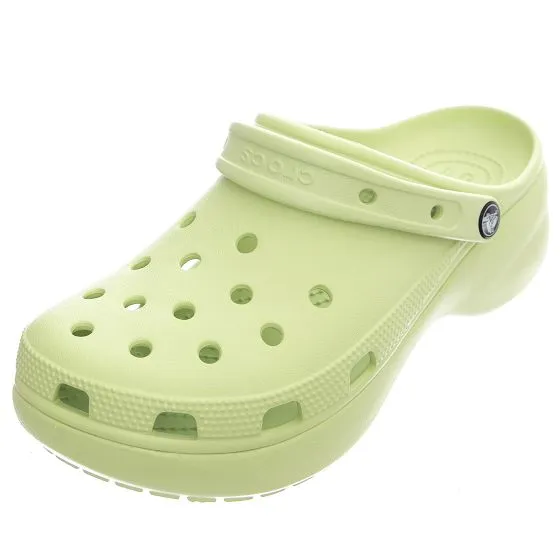 CROCS Mens Classic Platform Clog W Celery Sandals