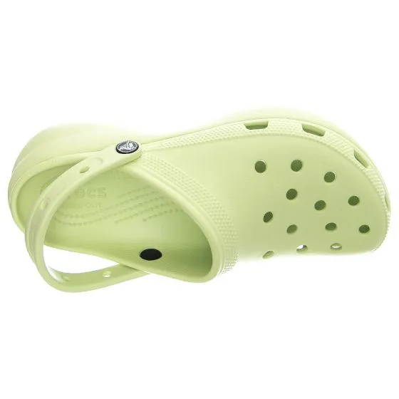 CROCS Mens Classic Platform Clog W Celery Sandals