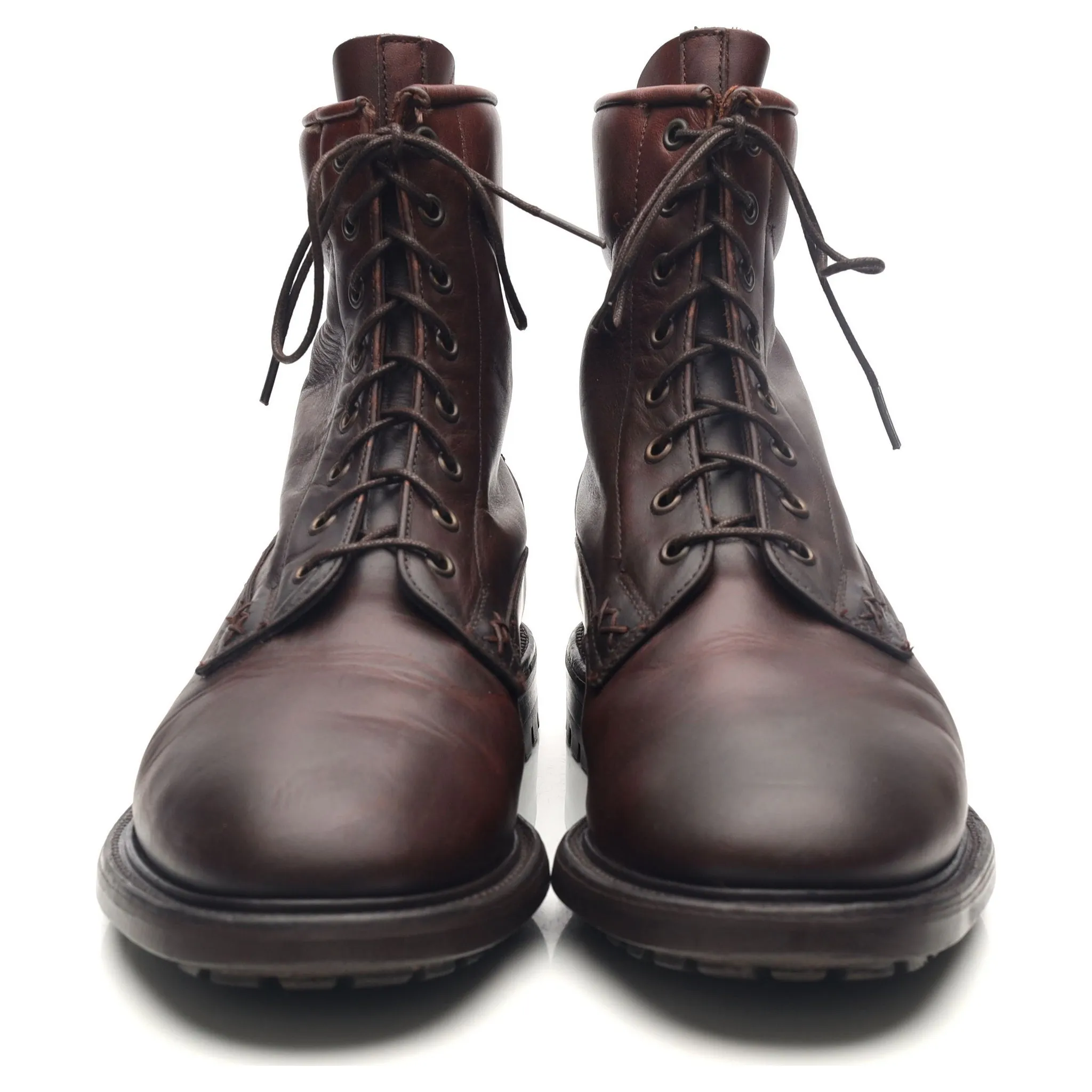 Dark Brown Leather Boots UK 9.5 F