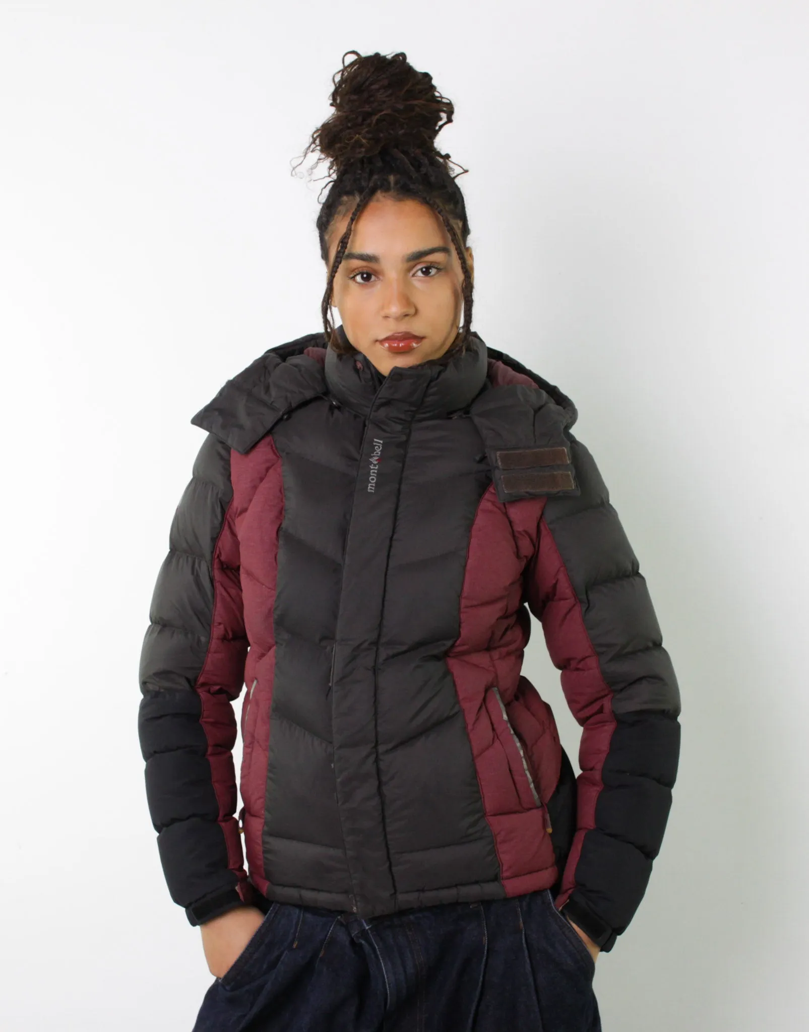 Dark Grey y2ks Mont Bell Puffer Jacket Coat (L)