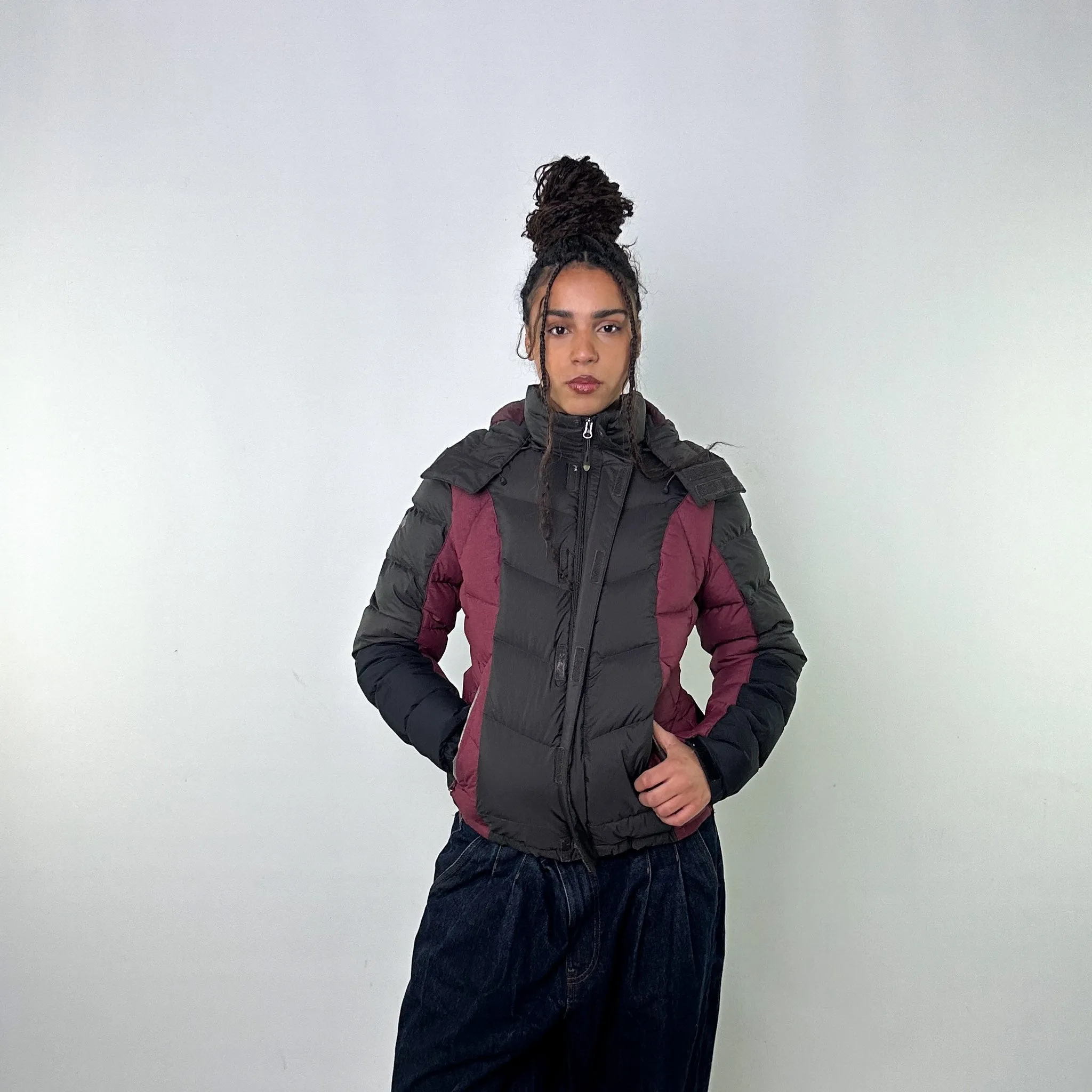 Dark Grey y2ks Mont Bell Puffer Jacket Coat (L)