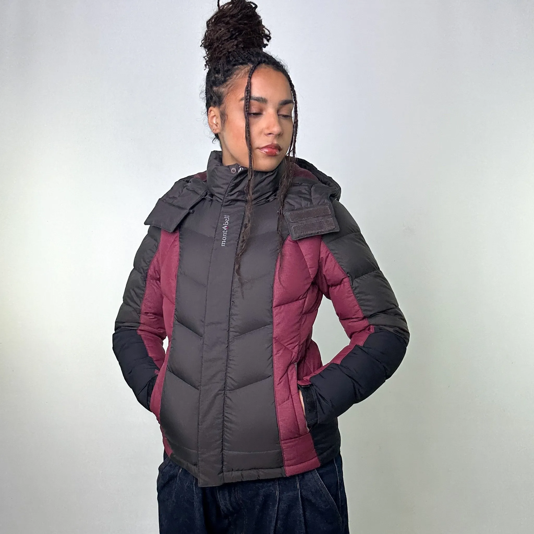 Dark Grey y2ks Mont Bell Puffer Jacket Coat (S)