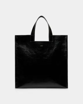 Easy Bally Tote in Black Leather 