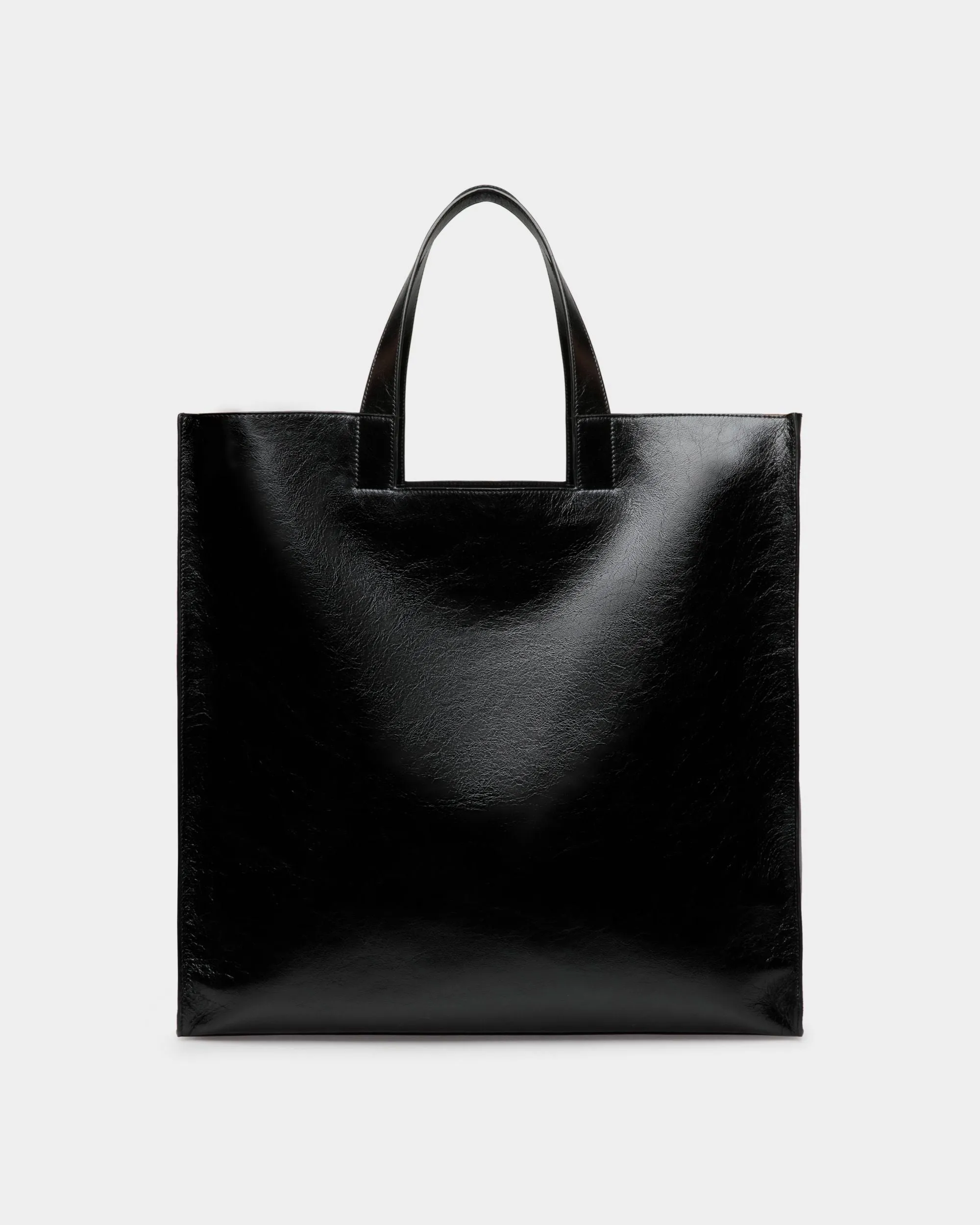 Easy Bally Tote in Black Leather 