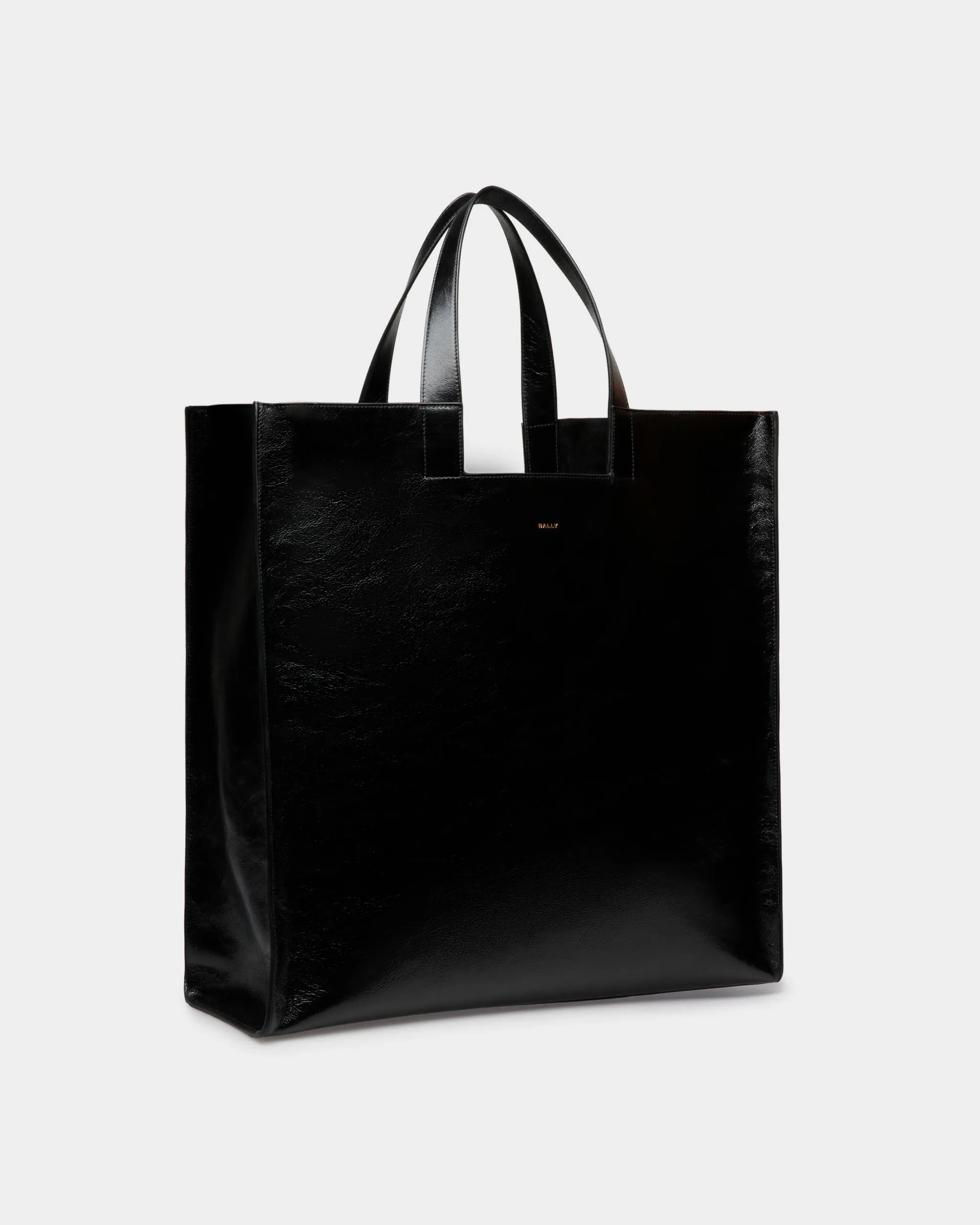 Easy Bally Tote in Black Leather 