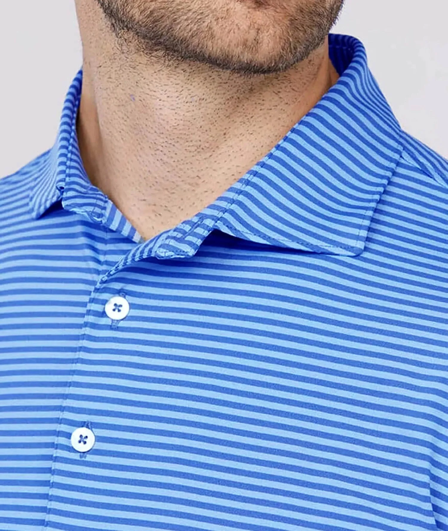 Edward Stripe Performance Polo - Seasonal