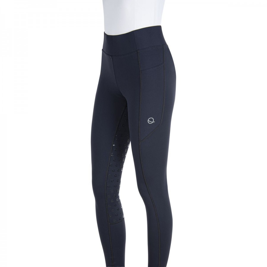 Equiline Eqode full grip ladies riding leggings Navy