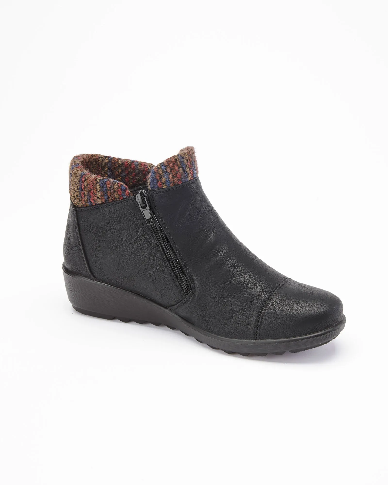 Flexisole Snug Knitted Collar Boots