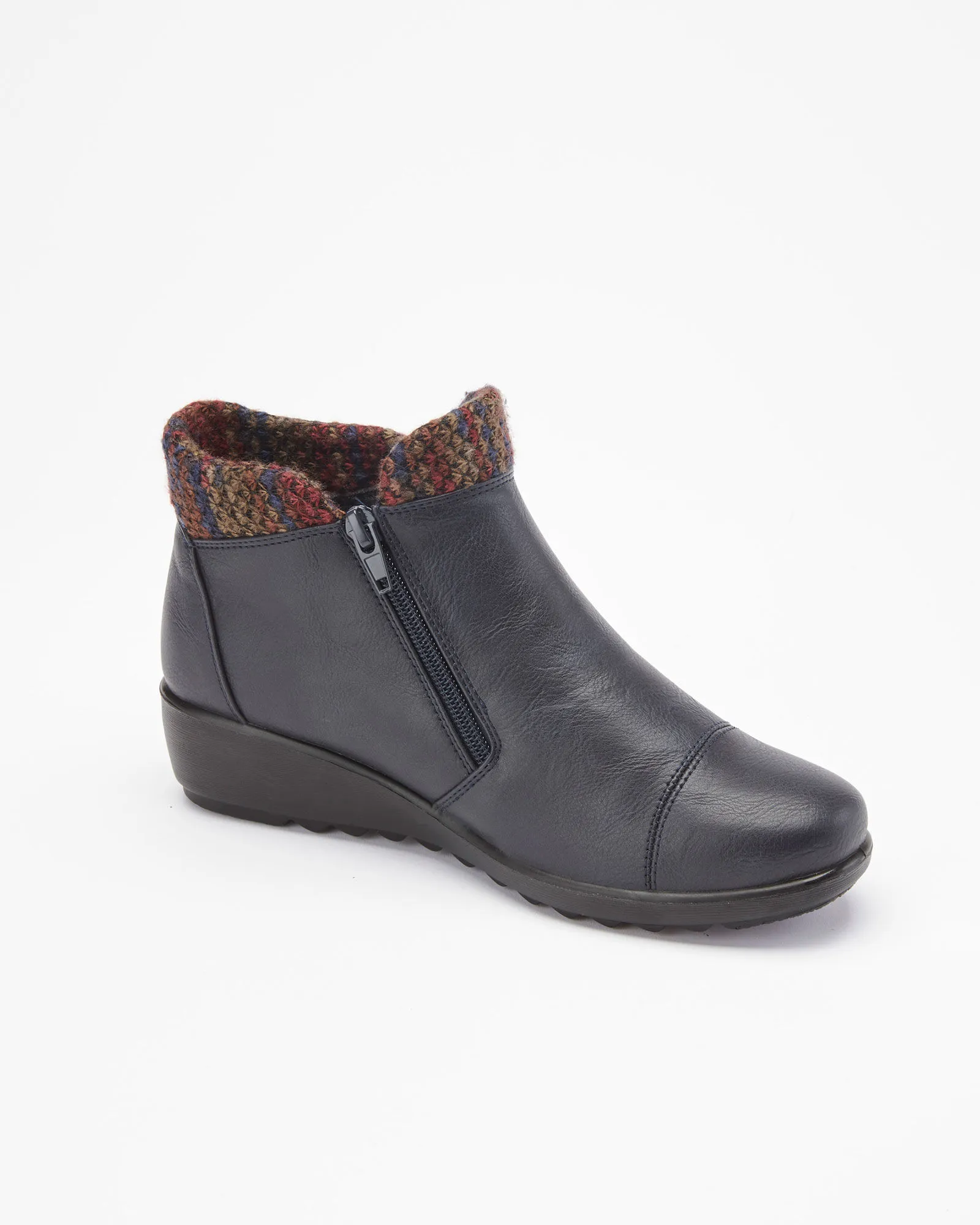 Flexisole Snug Knitted Collar Boots