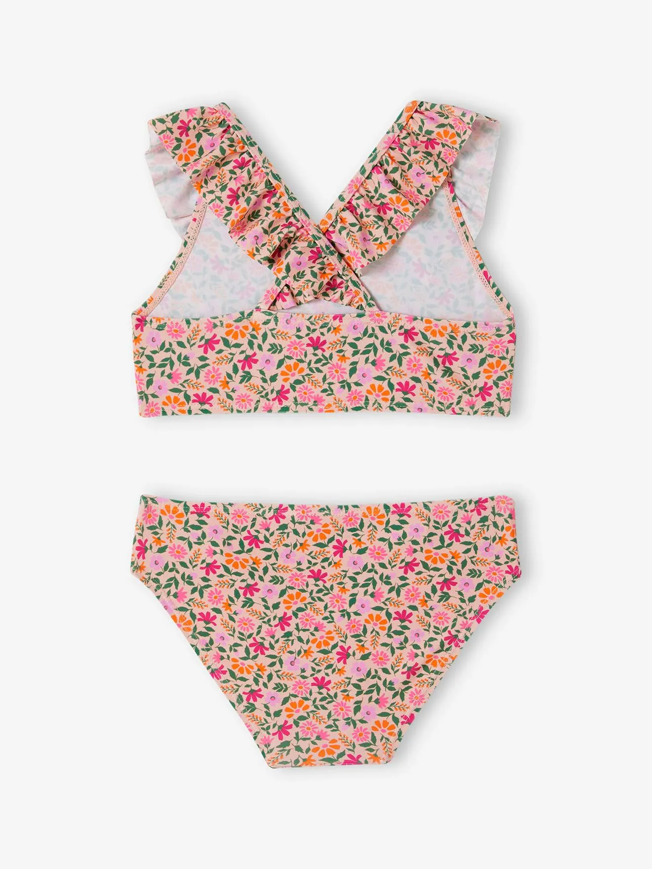 Floral Print Bikini - pale pink