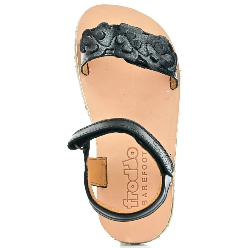 Froddo G3150265-4 Flexy Flowers Black barefoot sandals