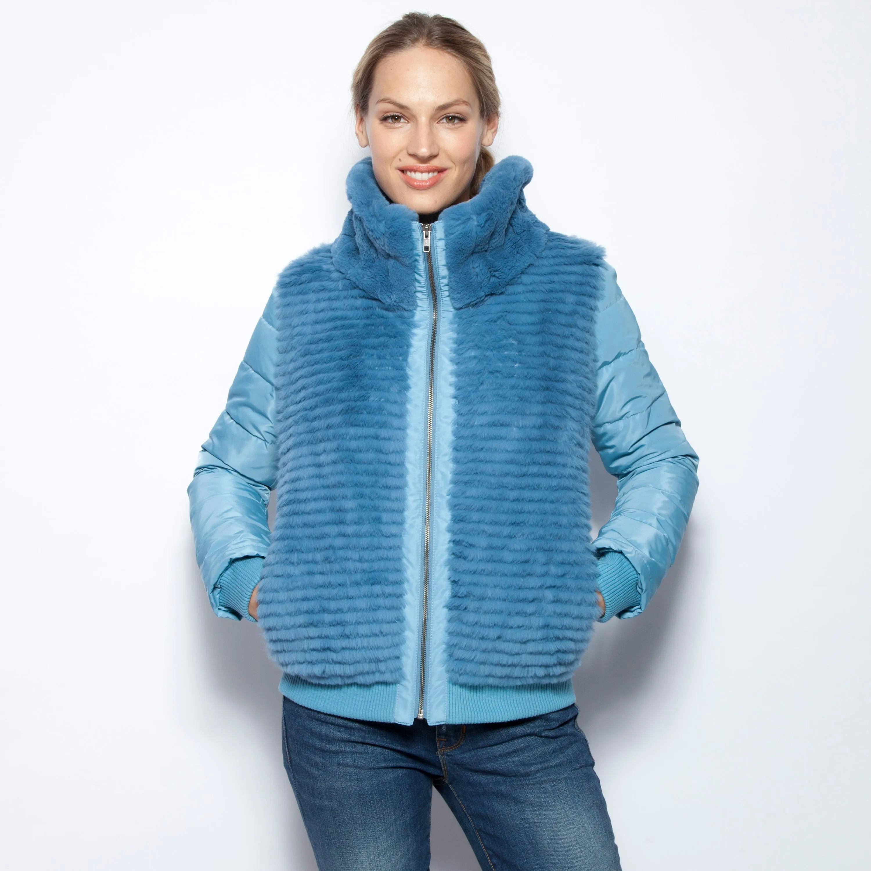 Funnel Neck Down Jacket Gulf Stream Blue