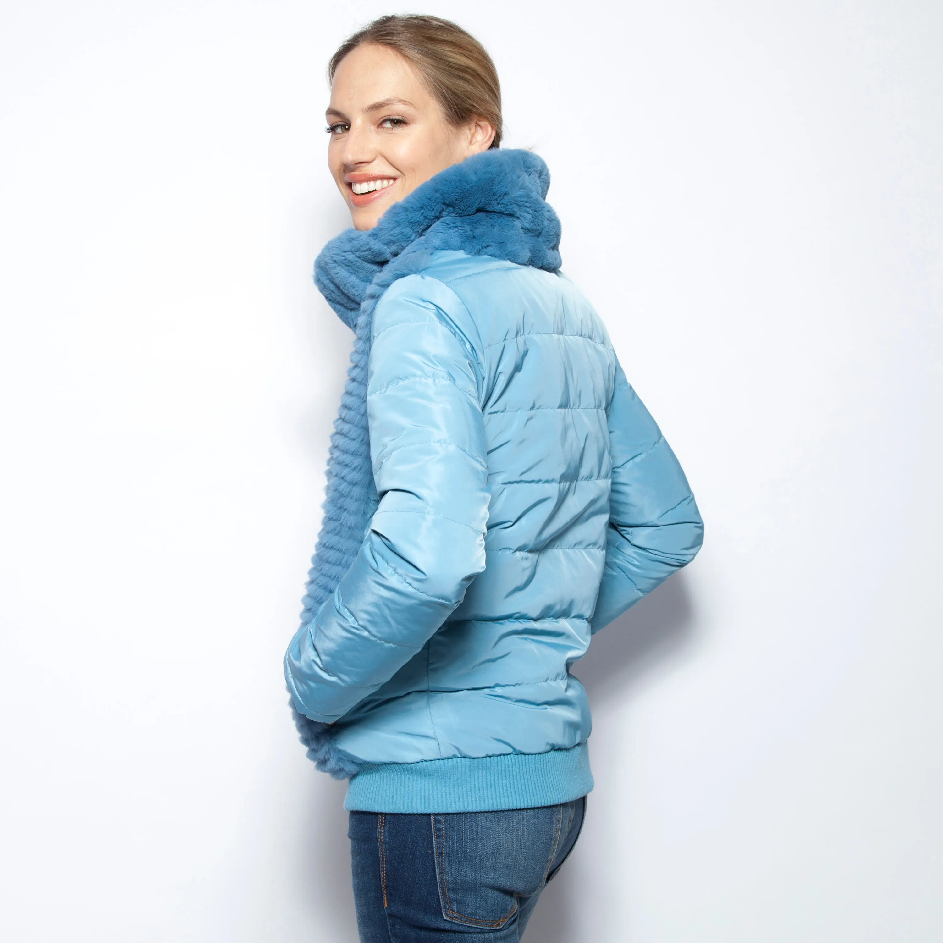 Funnel Neck Down Jacket Gulf Stream Blue