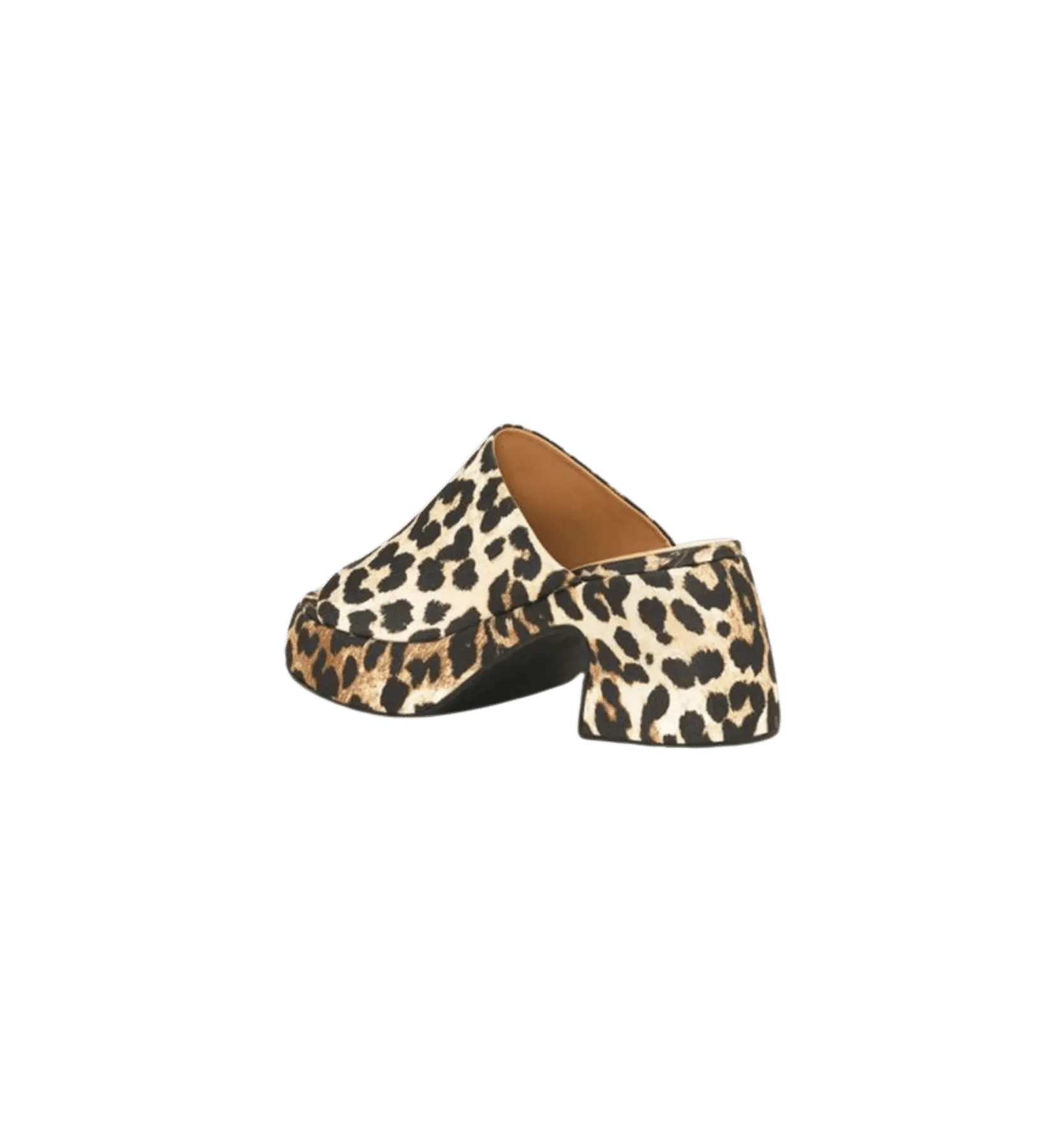 GANNI Leopard Butterfly Platform Sandals