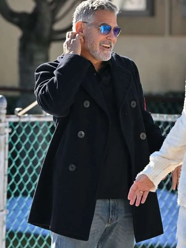 George Clooney Wolfs 2024 Black Coat