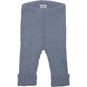 GiGi Knitwear Knit Leggings, Denim Blue