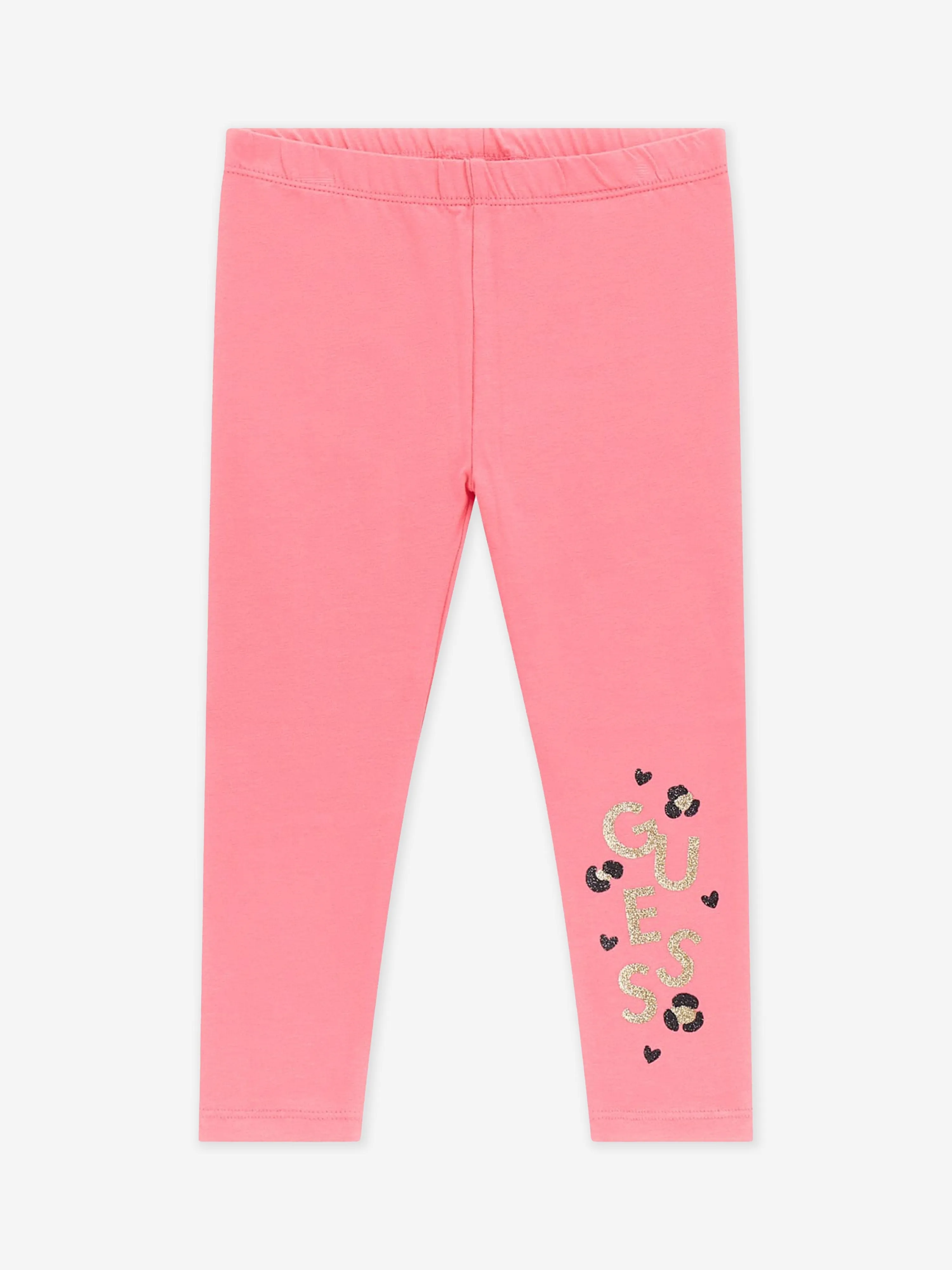 Girls Logo Leggings in Pink