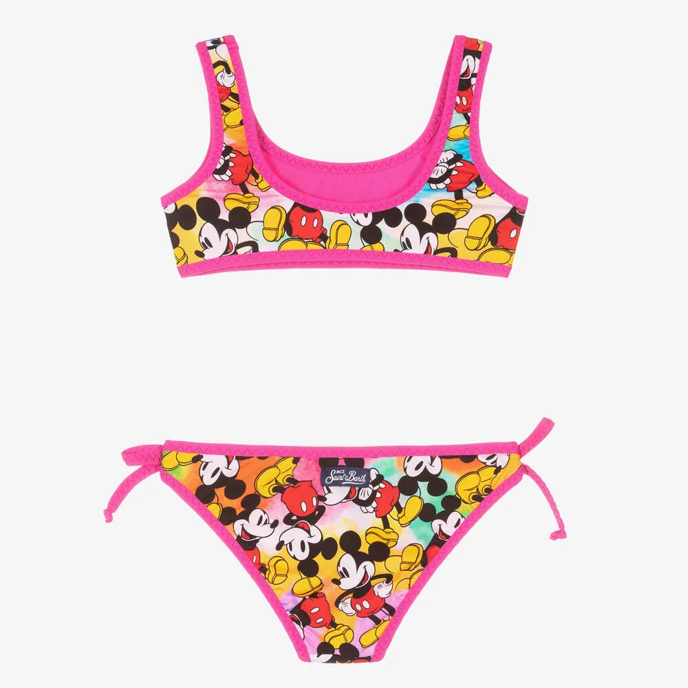 Girls Pink Mickey Mouse Bikini