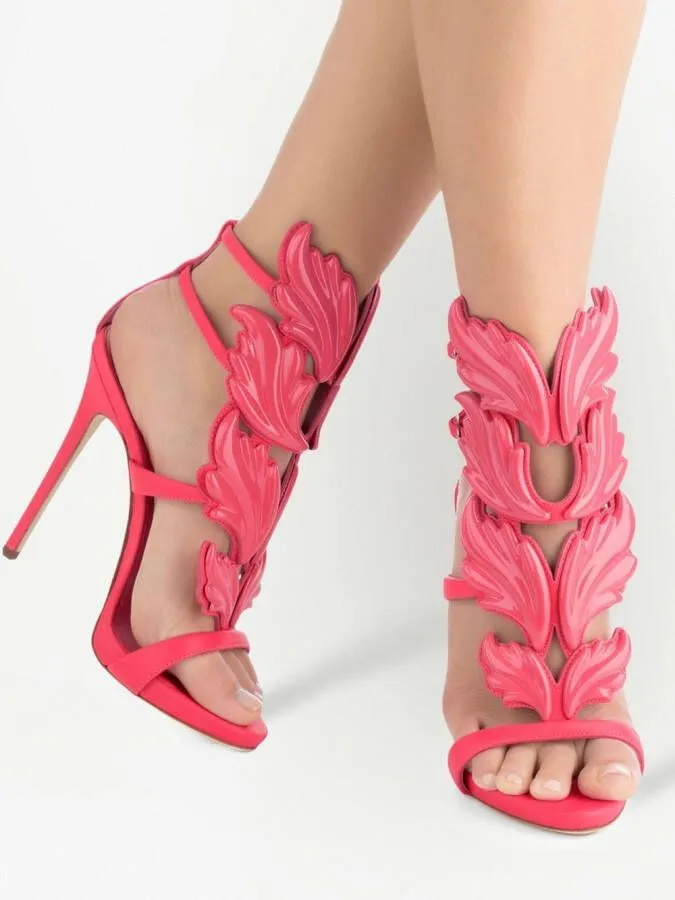 Giuseppe Zanotti Cruel panel-detail heeled sandals Pink