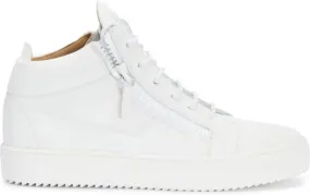 Giuseppe Zanotti Kriss side-zip leather sneakers White