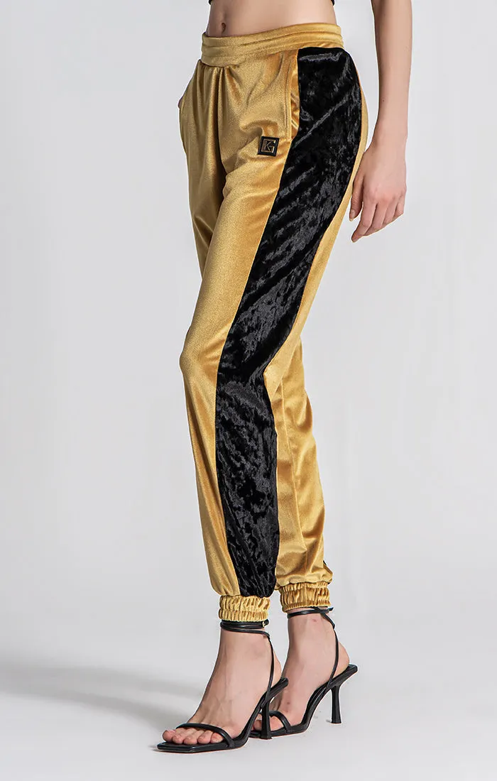 Gold Retro Joggers