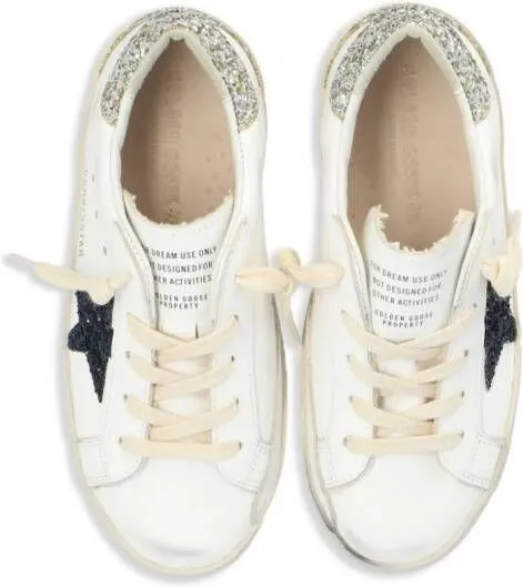 Golden Goose Kids Super-Star leather sneakers White