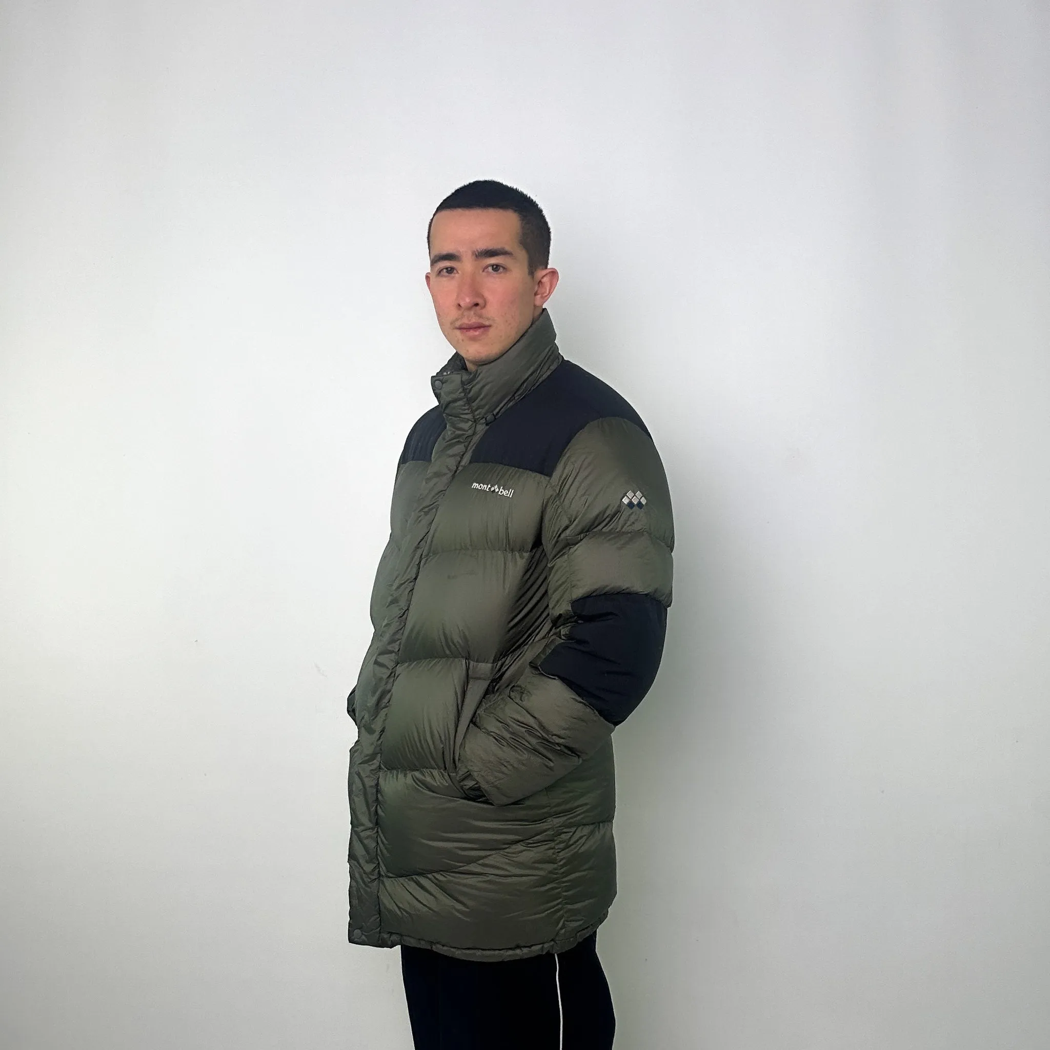 Green y2ks Mont Bell EX 800 Puffer Jacket Coat (L)