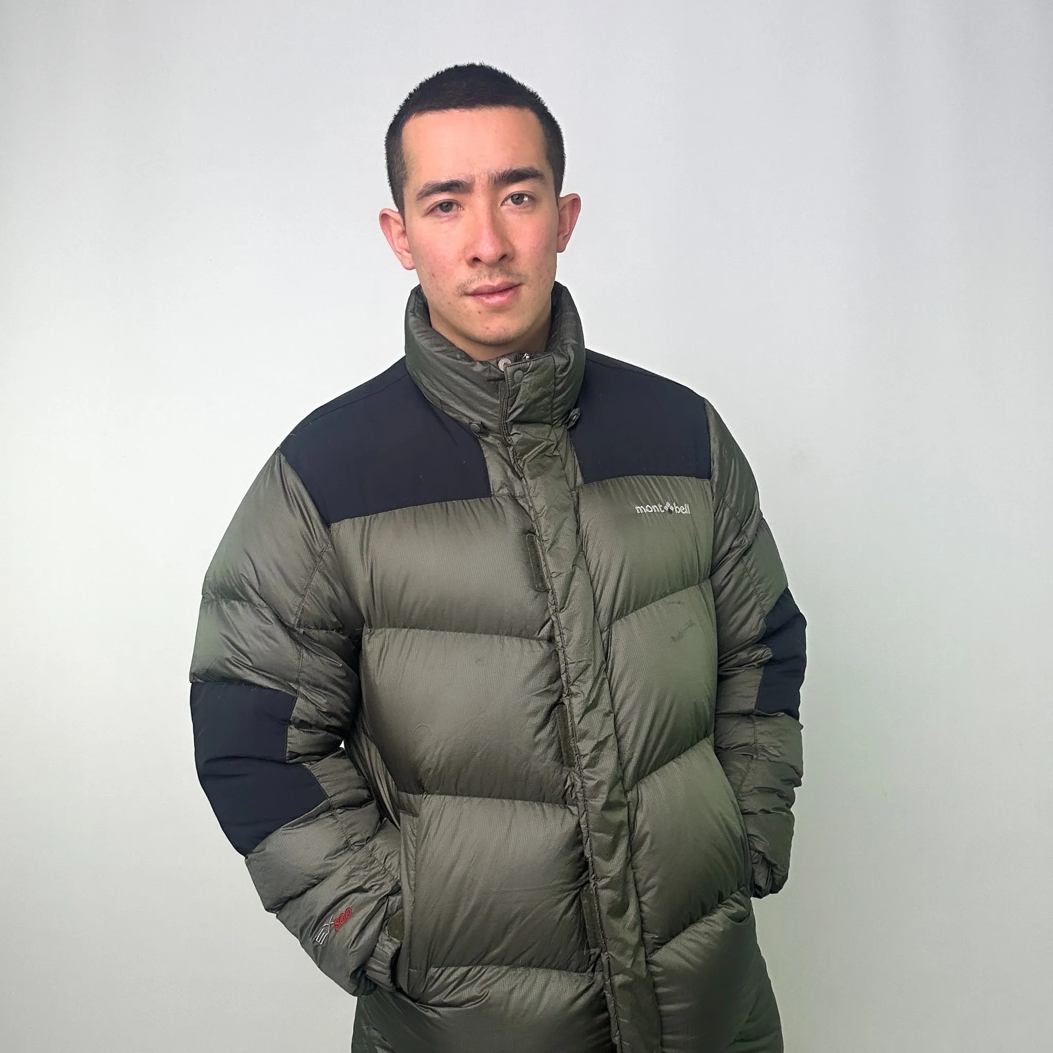 Green y2ks Mont Bell EX 800 Puffer Jacket Coat (L)