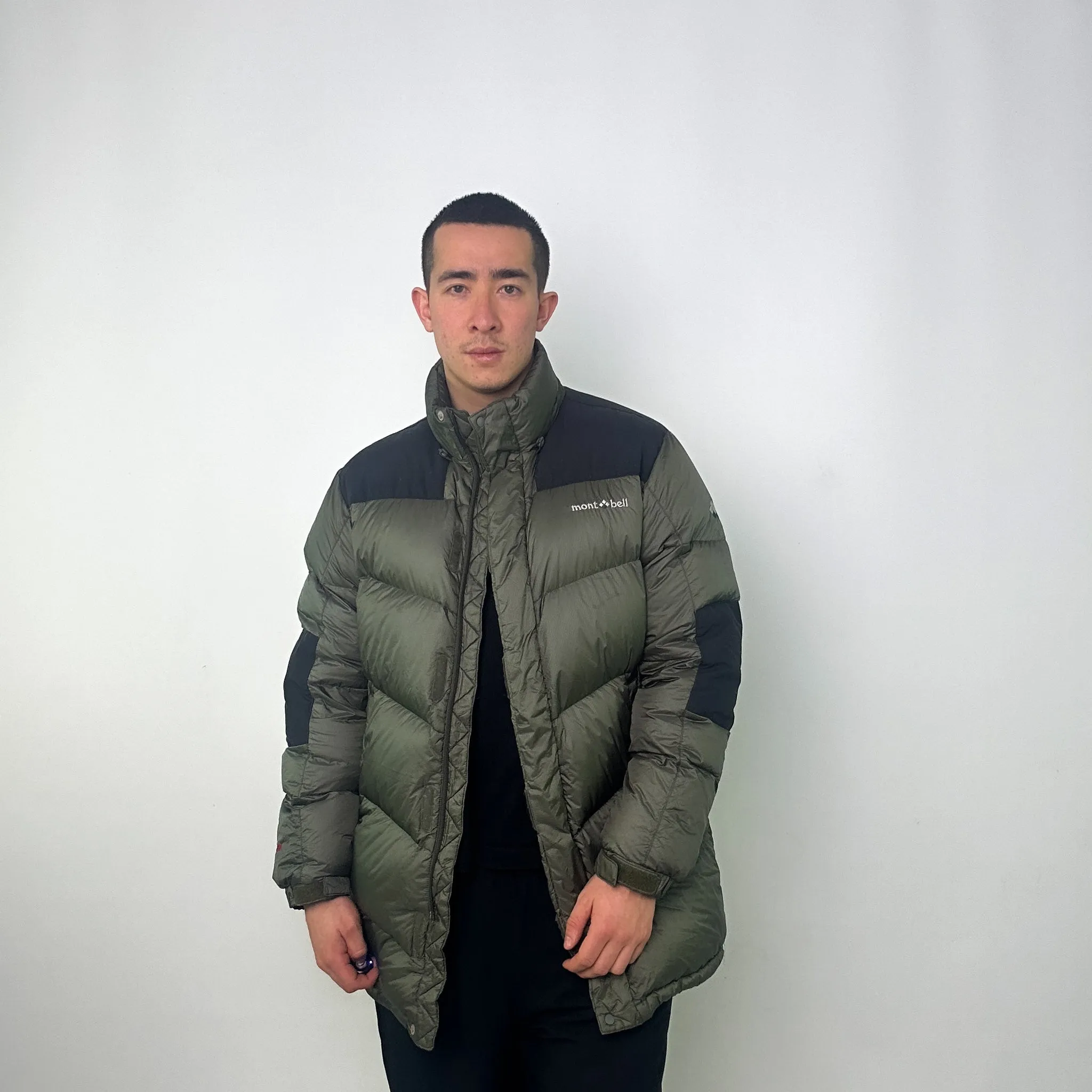 Green y2ks Mont Bell EX 800 Puffer Jacket Coat (L)