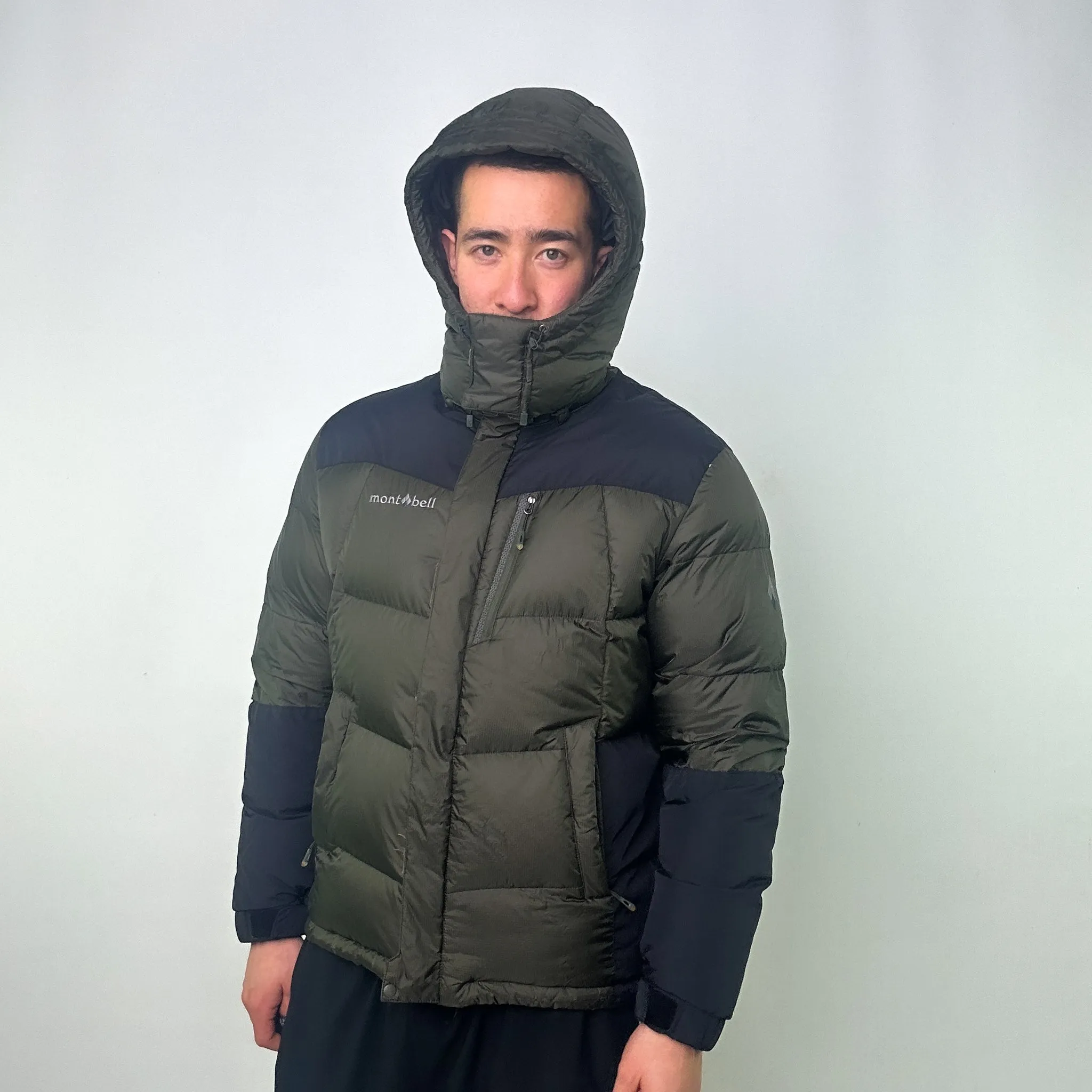 Green y2ks Mont Bell Puffer Jacket Coat (L)