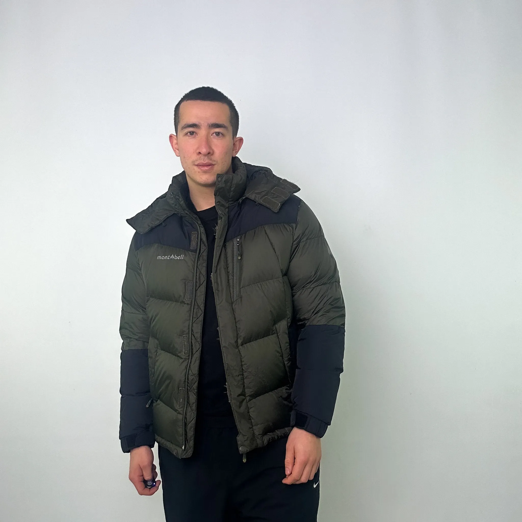 Green y2ks Mont Bell Puffer Jacket Coat (L)