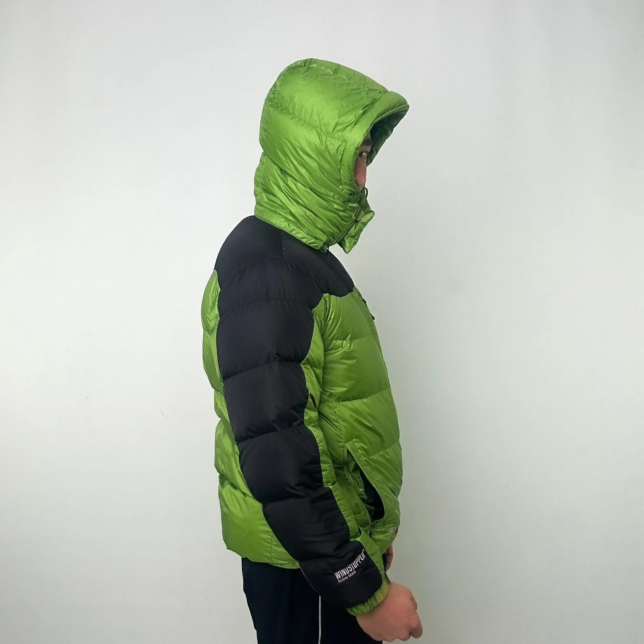 Green y2ks Mont Bell Windstopper EX 800 Puffer Jacket Coat (L)