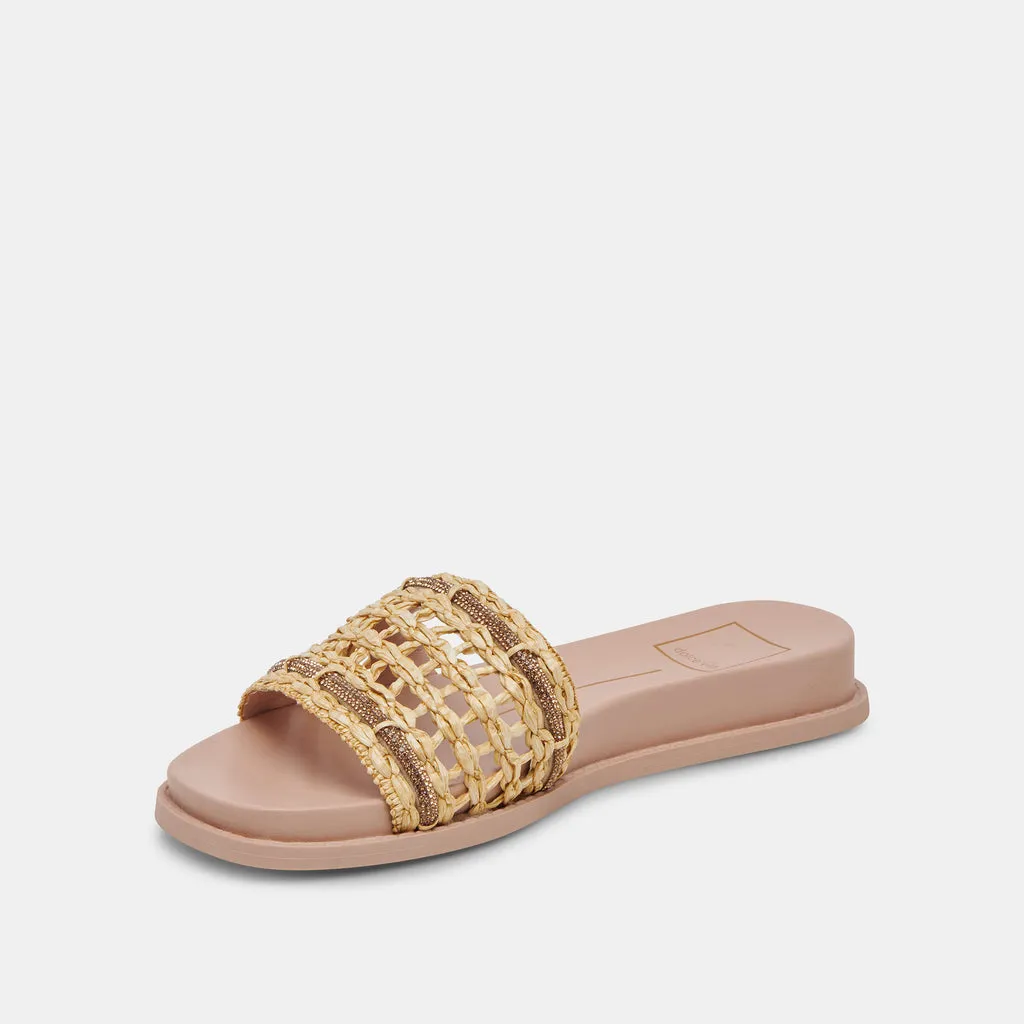 GWENN Sandals Natural Raffia Sandals | Designer Women's Raffia Sandals– Dolce Vita 6915497558082