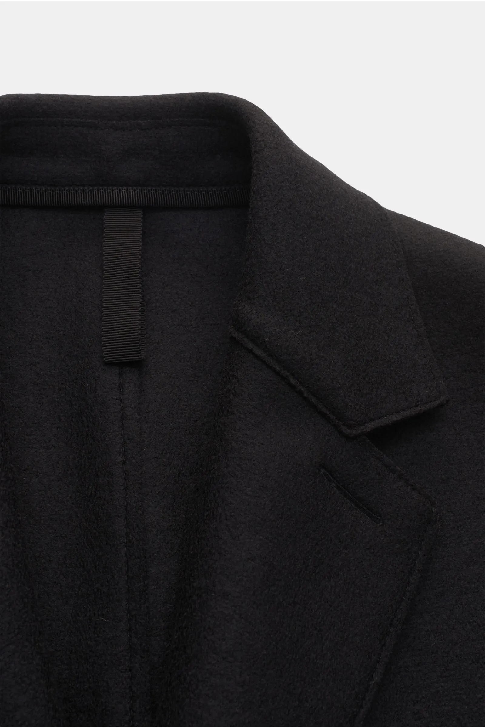 HARRIS WHARF LONDON wool coat black