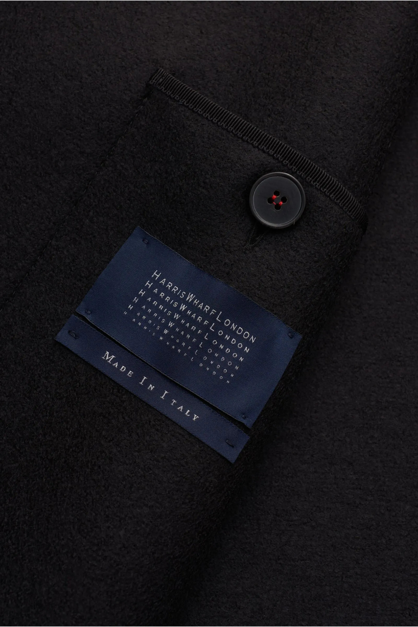 HARRIS WHARF LONDON wool coat black