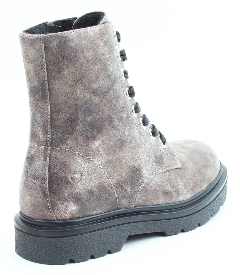 Heavenly Feet Justina Marble Print Womens Ankle Boot