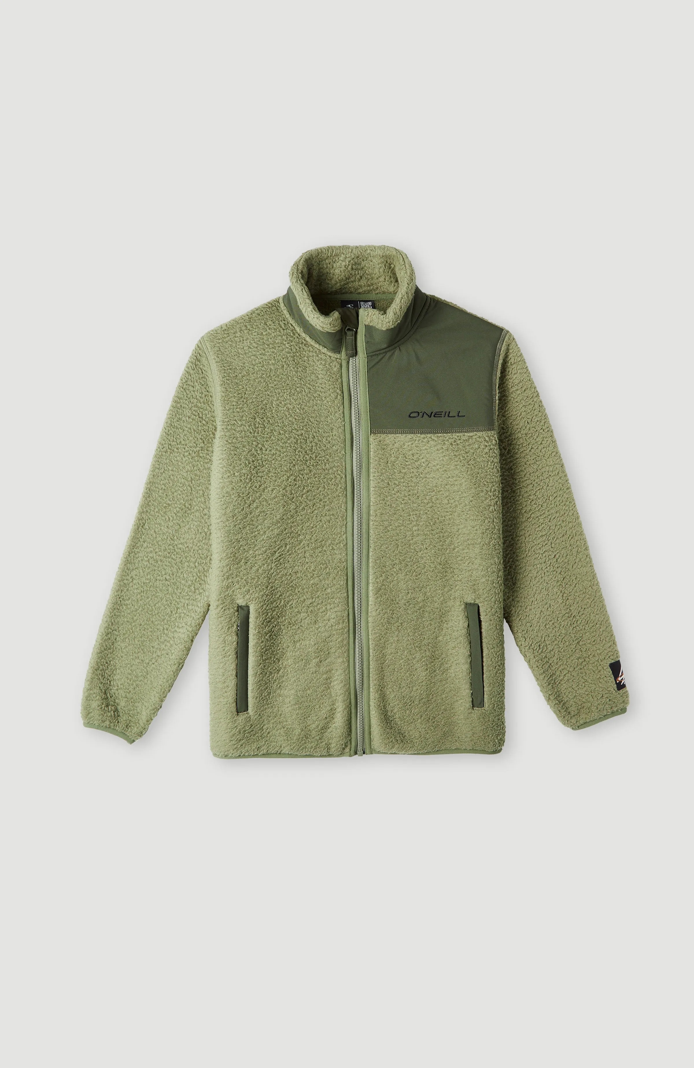 High-Pile Full-Zip Fleece | Deep Lichen Green