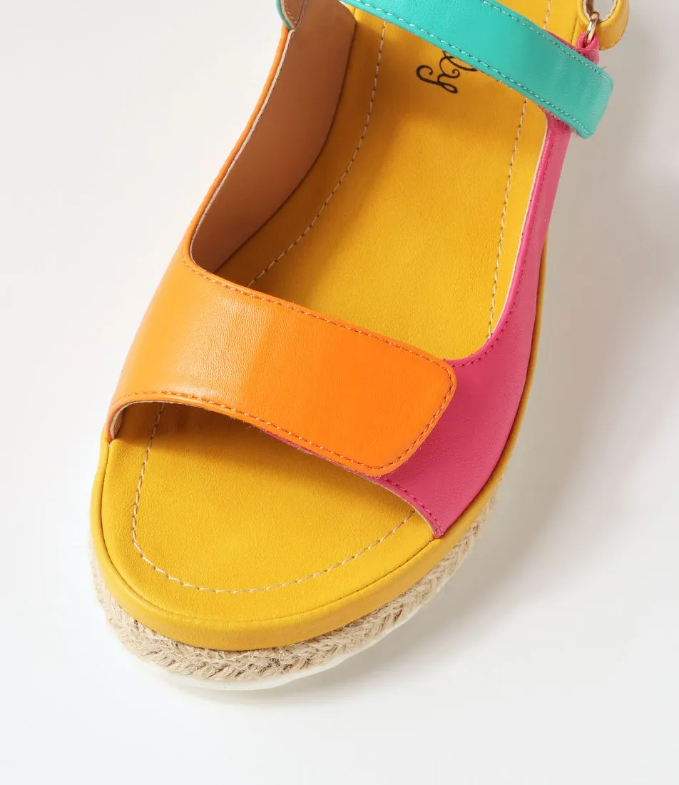 I LOVE BILLY Vanji Bright Multi Sandals